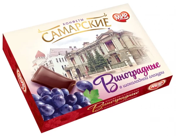 №2 КФ МИР Виноградные в шоколадной глазури 160г  в Нижнеудинске
