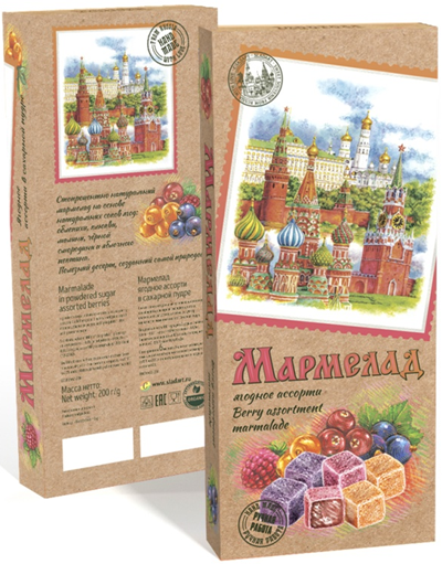  Сладарт Мармелад Ассорти ягодное в сахарной пудре, 200г    в Нижнеудинске